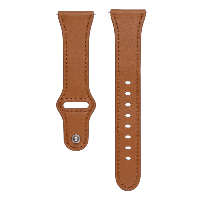 Läderarmband i Brunt med Modernt Spänne