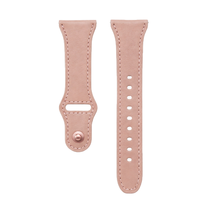 Läderarmband i Rosa med Modernt Spänne